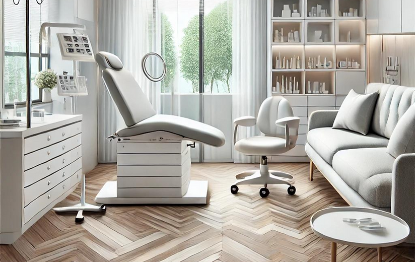Modern medical clinic interior — Class A medical buildout.
